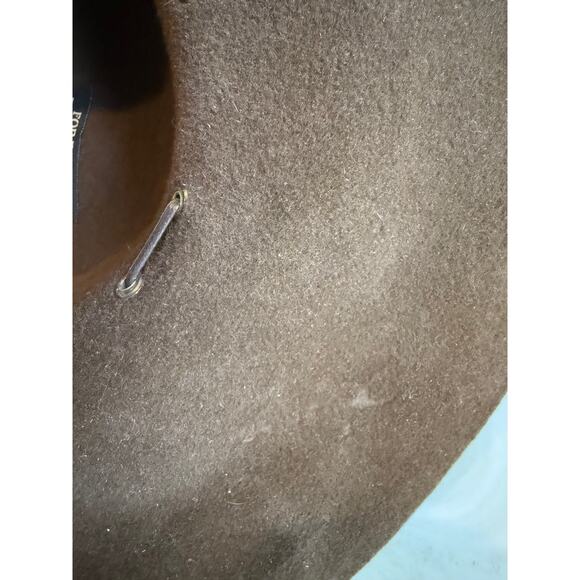 Eric Javits Floppy Brim Felt Hat Whipstitch Detail Dark Brown main image 5